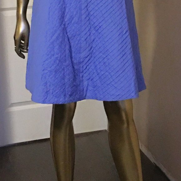 J CREW "Alayna" Pleated Chevron A-Line Dress - Picture 3 of 11